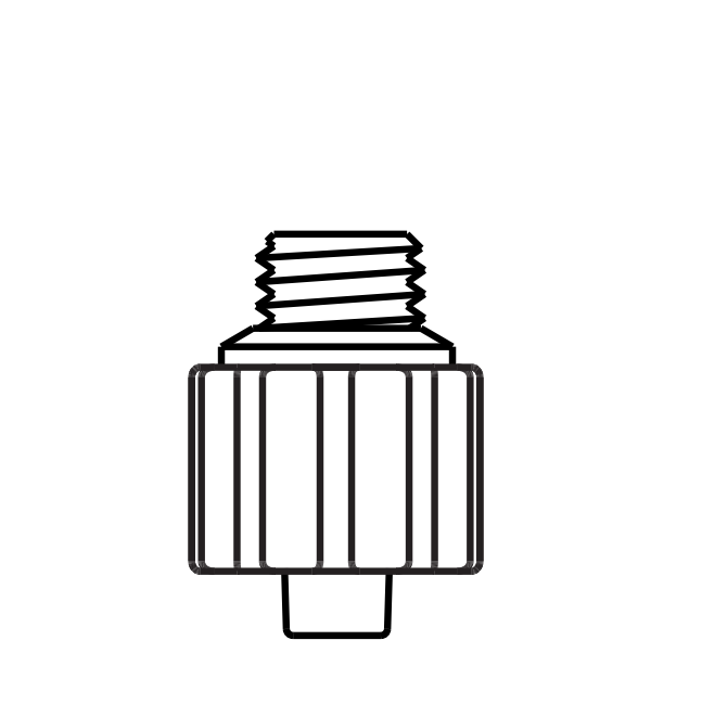 Tip Adapter Polypropylene Clear