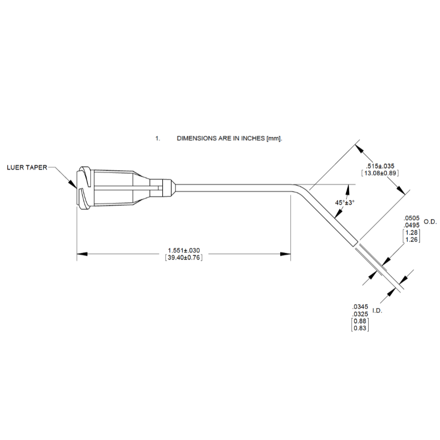 7016908 Drawing Nordson Dispensing Tip Green