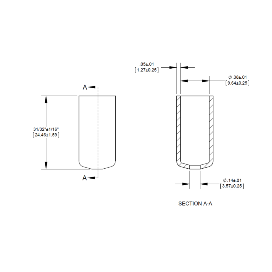 7017717 Drawing Nordson Tip shield 5/10/55/70cc