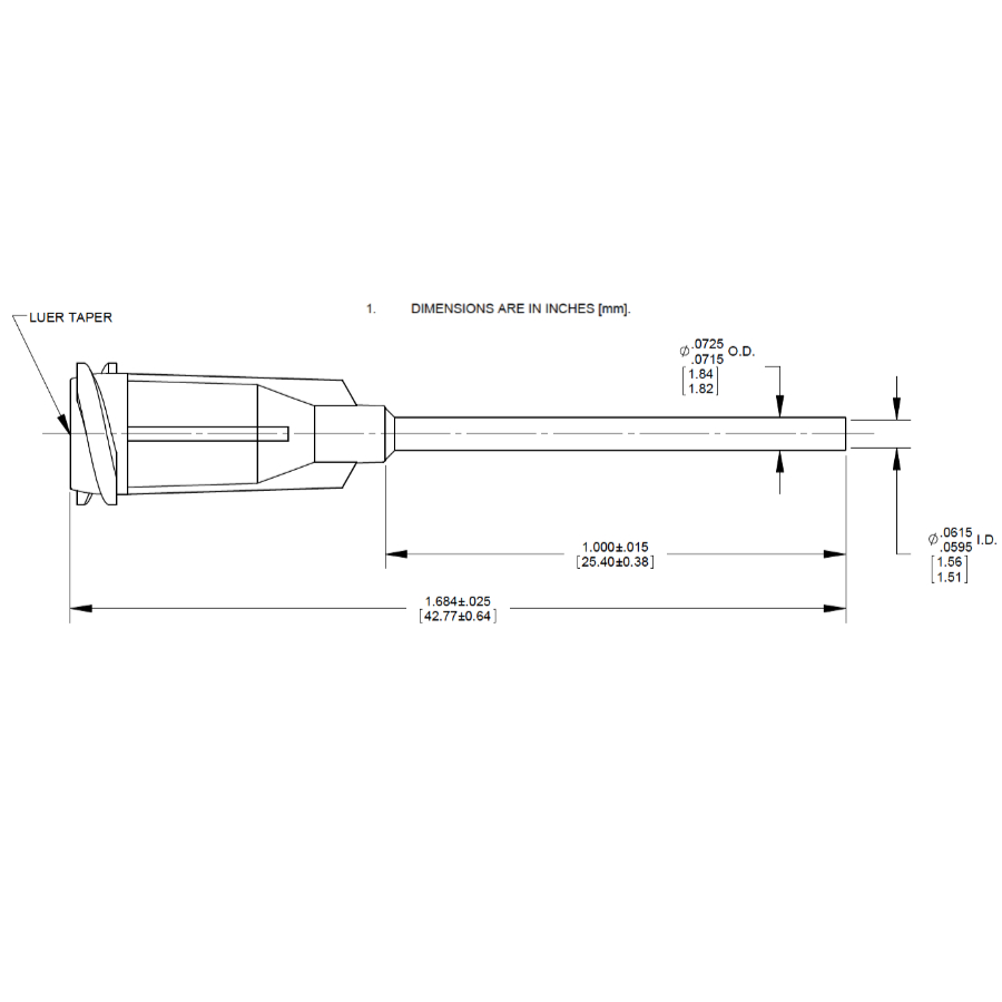 7018032 Drawing Nordson Dispensing Tip Olive