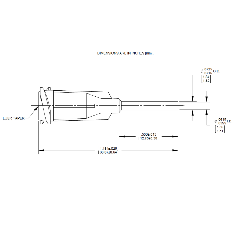 7018043 Drawing Nordson Dispensing Tip Olive