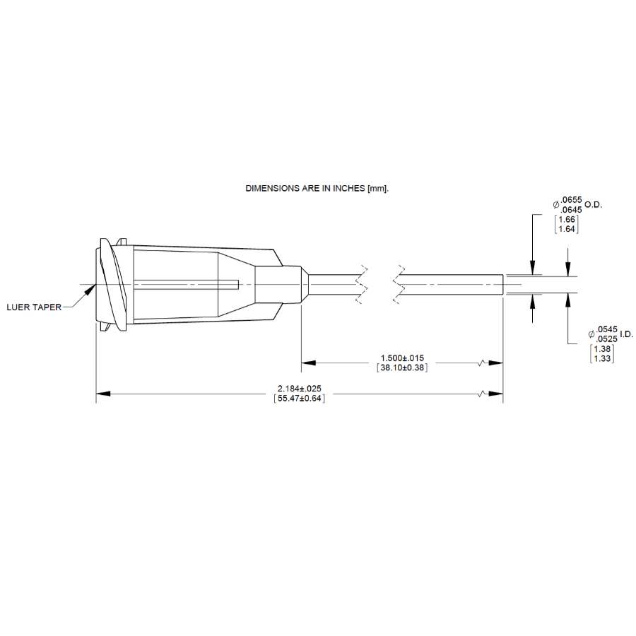 7018062 Drawing Nordson Dispensing Tip Amber