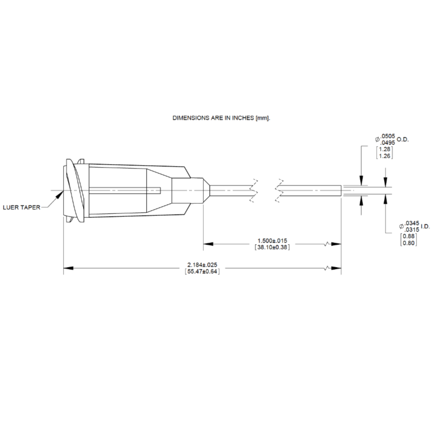 7018113 Drawing Nordson Dispensing Tip Green