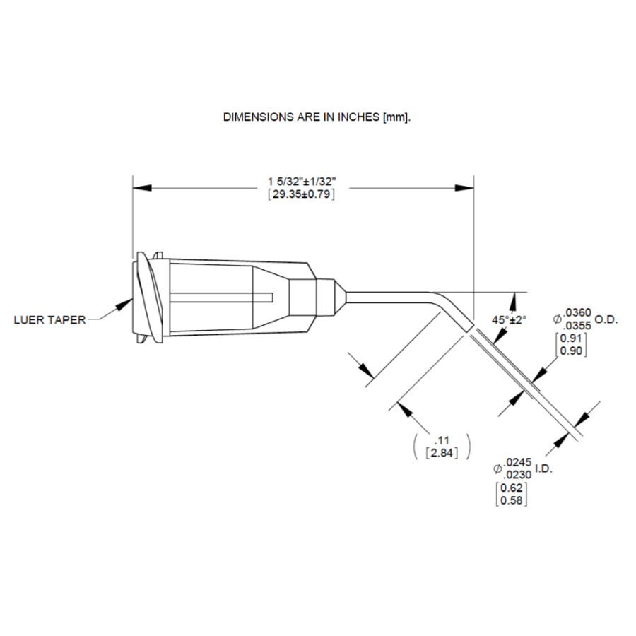 7018179 Drawing Nordson Dispensing Tip Pink