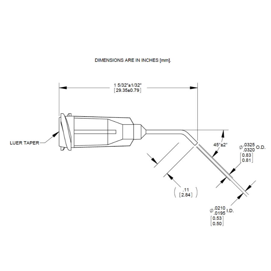 7018234 Drawing Nordson Dispensing Tip Purple