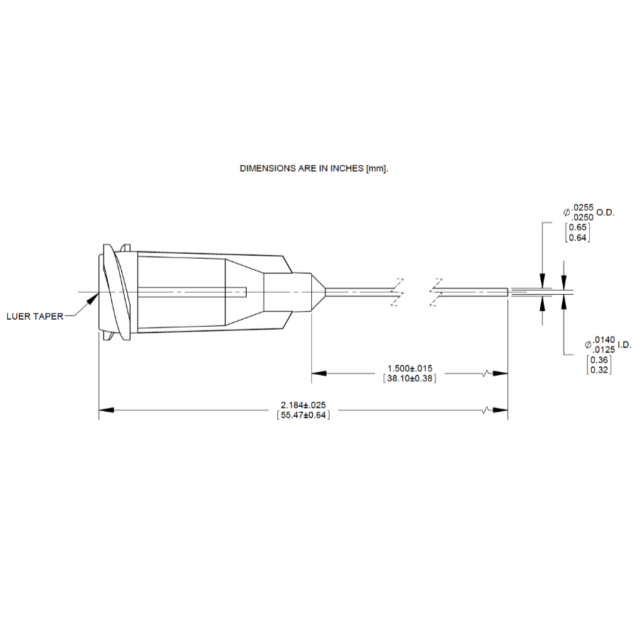 7018309 Drawing Nordson Dispensing Tip Orange