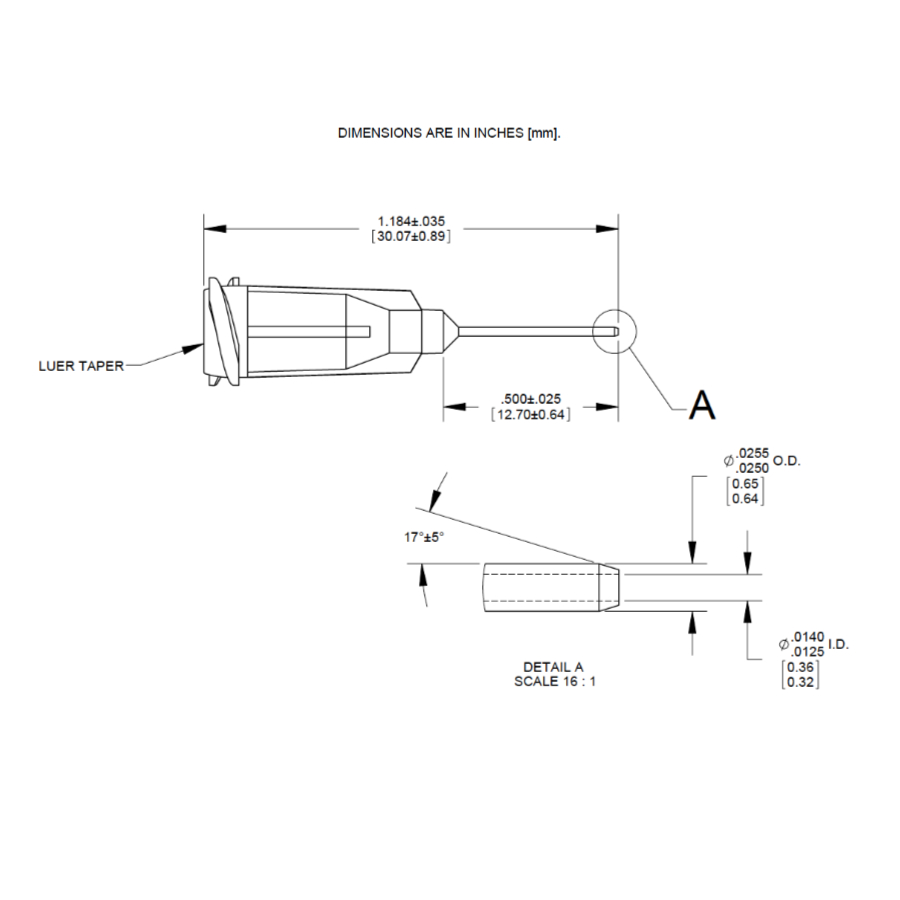 7018321 Drawing Nordson Chamfered Tip Orange