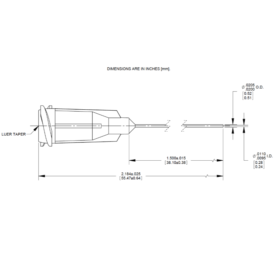 7018339 Drawing Nordson Dispensing Tip Red