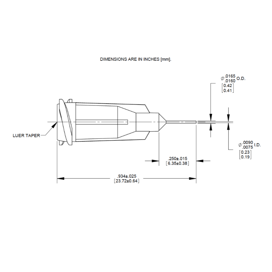 7018395 Drawing Nordson Dispensing Tip Clear