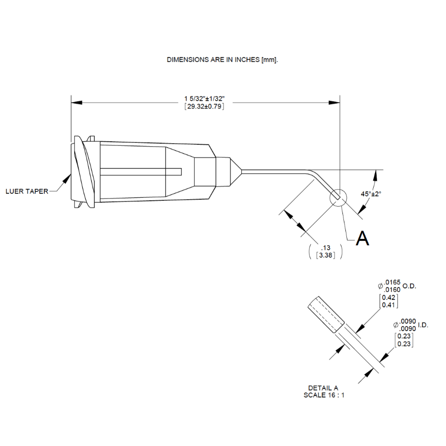 7018404 Drawing Nordson Dispensing Tip Clear