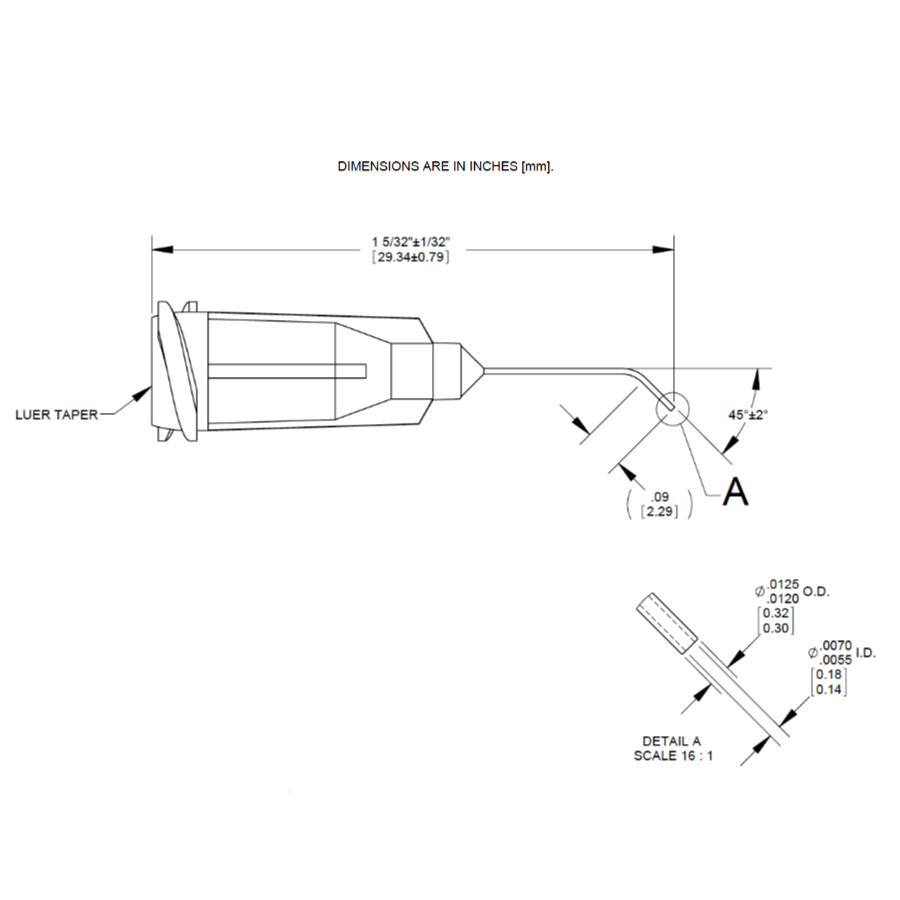 7018434 Drawing Nordson Dispensing Tip Lavender