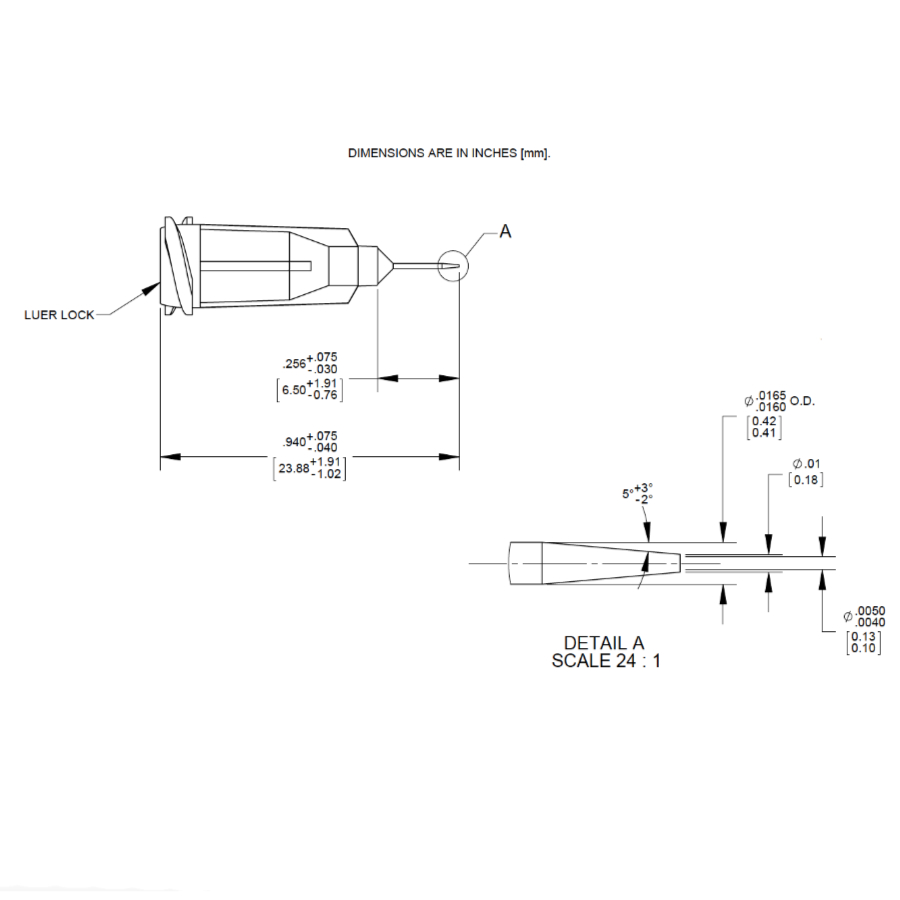 7018477 Drawing Nordson Chamfered Tip Black