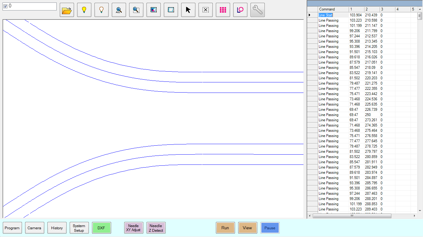 7361349 DXF file import to the DispenseMotion Software on Nordson robots