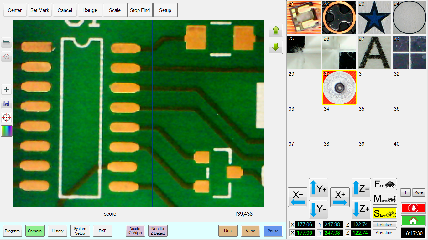 7361349 Programming with camera in DispenseMotion Software on Nordson robots