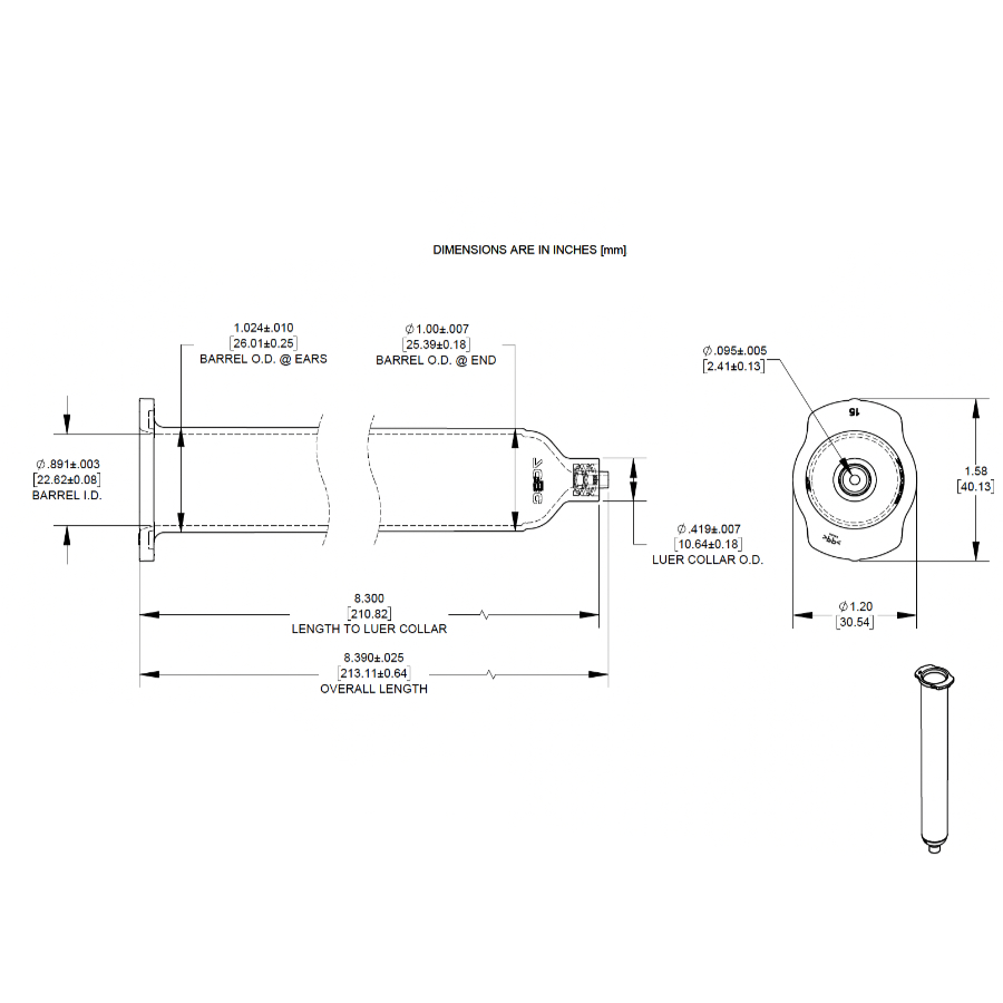 7366070 Drawing Nordson Barrel Optimum 70cc