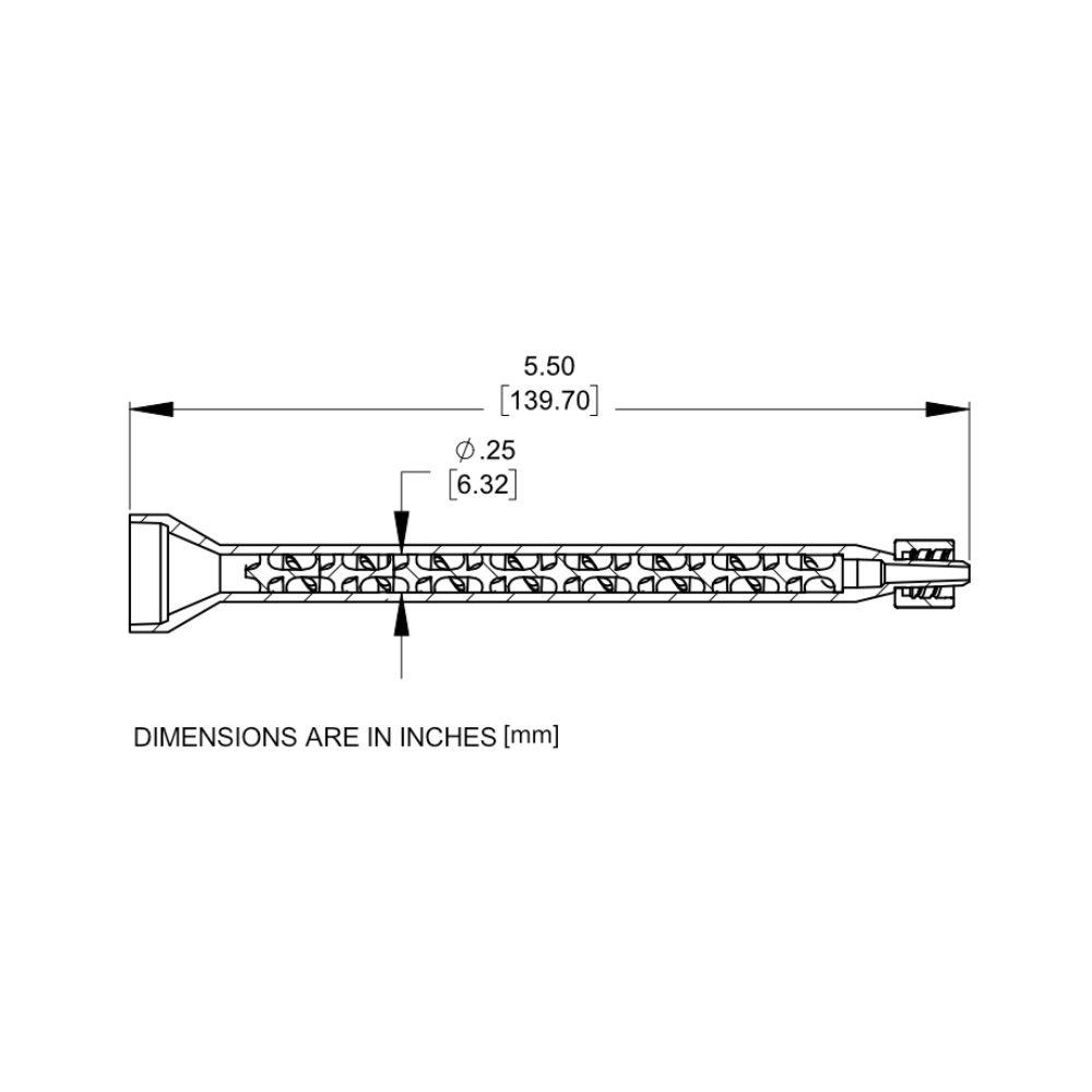 7700834 Drawing Nordson Static Mixer 160-616LL