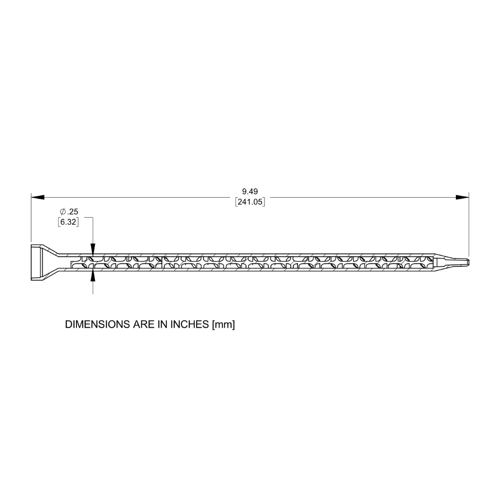 7700856 Drawing Nordson Static Mixer 160-632