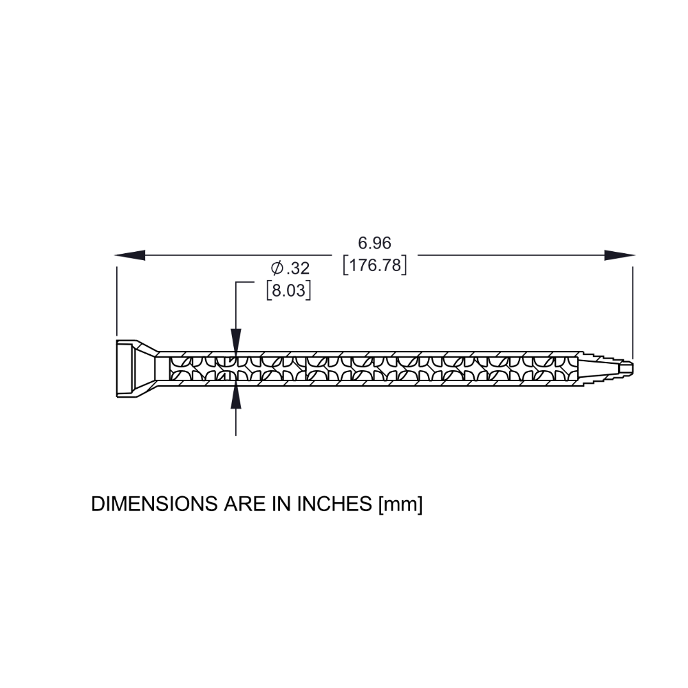 7700873 Drawing Nordson Static Mixer 160-718