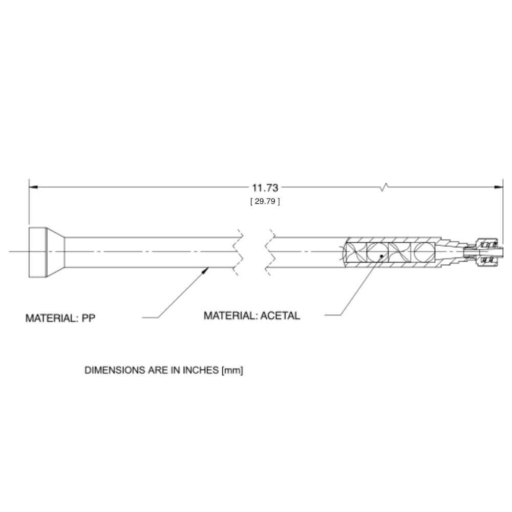 7700882 Drawing Nordson Static Mixer 160-732LL