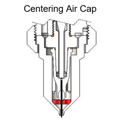 787MS-SS MICROSPRAY VALVE w. CENTERING AIR CAP