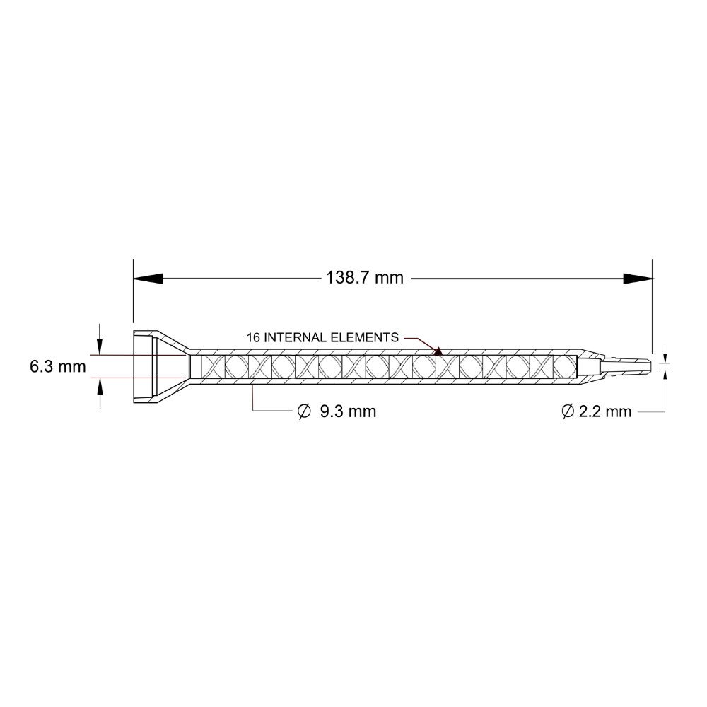 87700836 Drawing Flumasys Static Mixer 160-616SH