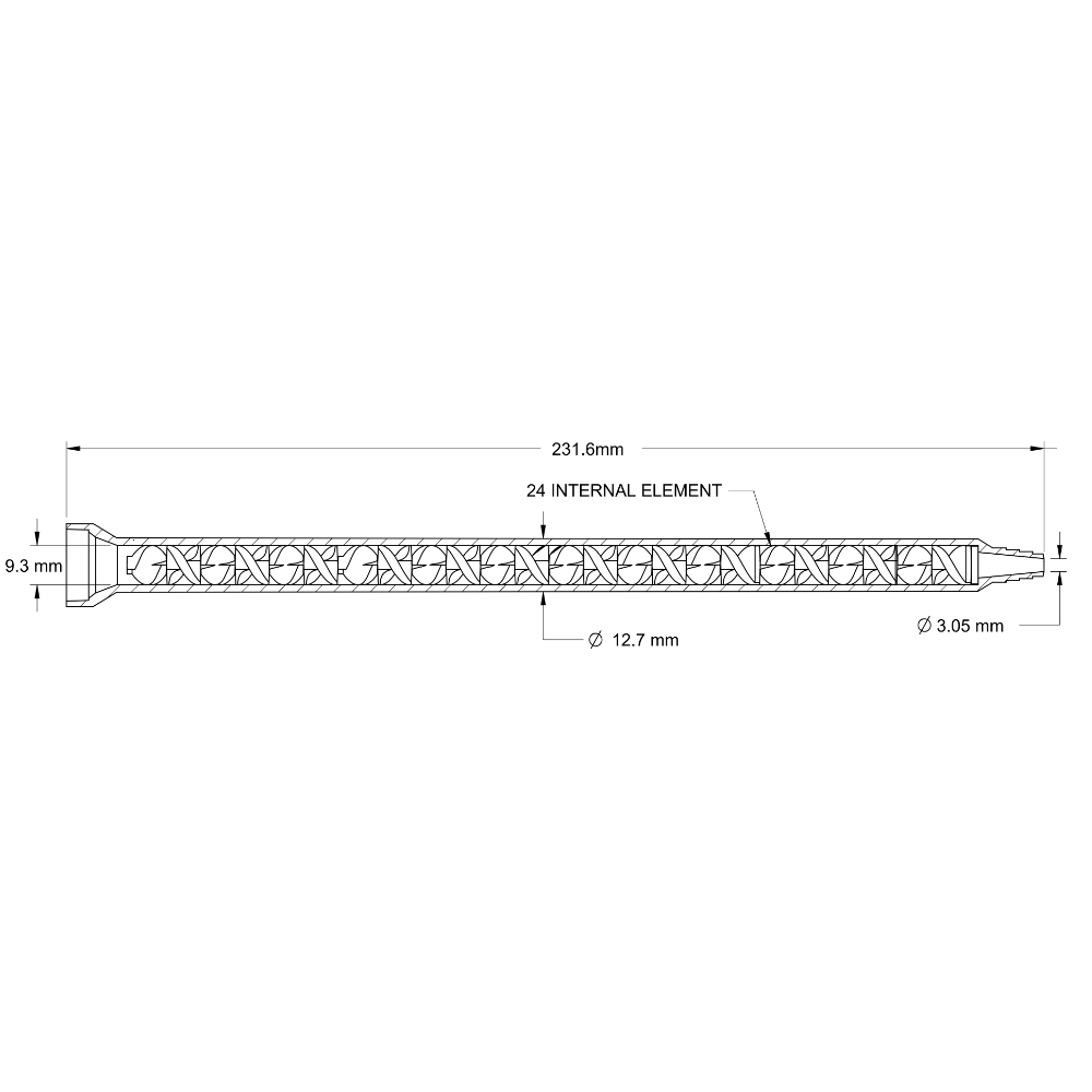 87700904 Drawing Flumasys Static Mixer 160-824