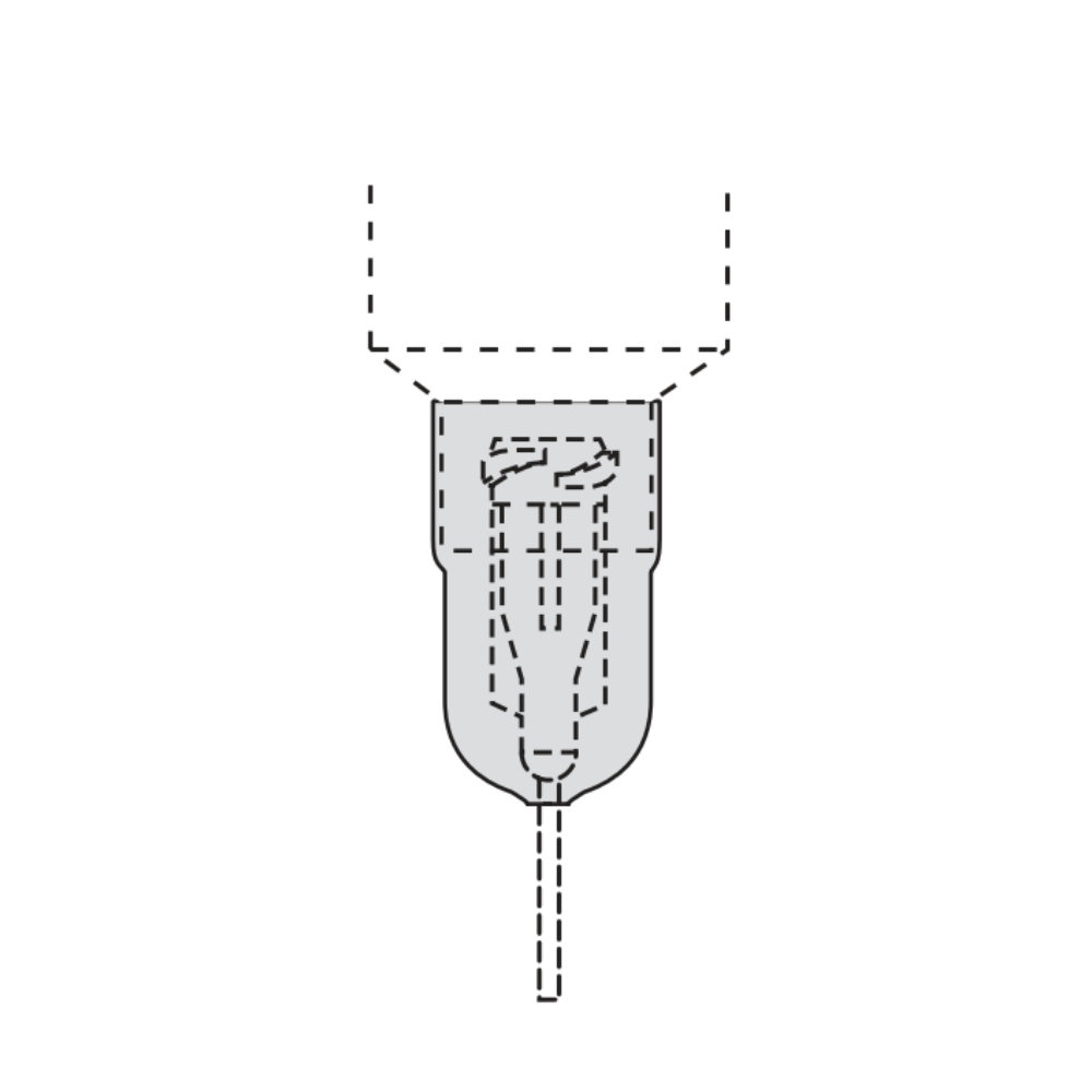 7017717 Drawing 2 Nordson Tip shield 5/10/55/70cc