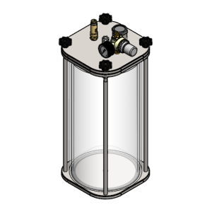 10L Acrylic & Stainless Steel 304 Clear Pressure Vessel - ER