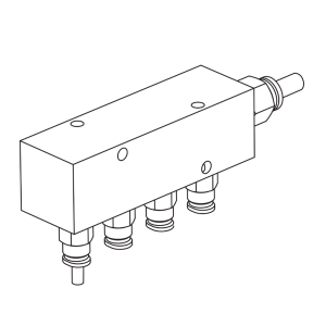 7022157 Nordson Air manifold 4 port